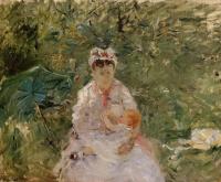 Morisot, Berthe - The Wet Nurse Angele Feeding Julie Manet